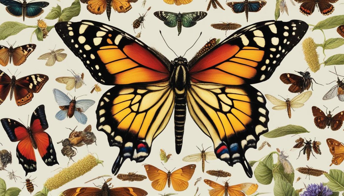 Les différents espèces d'insectes volants