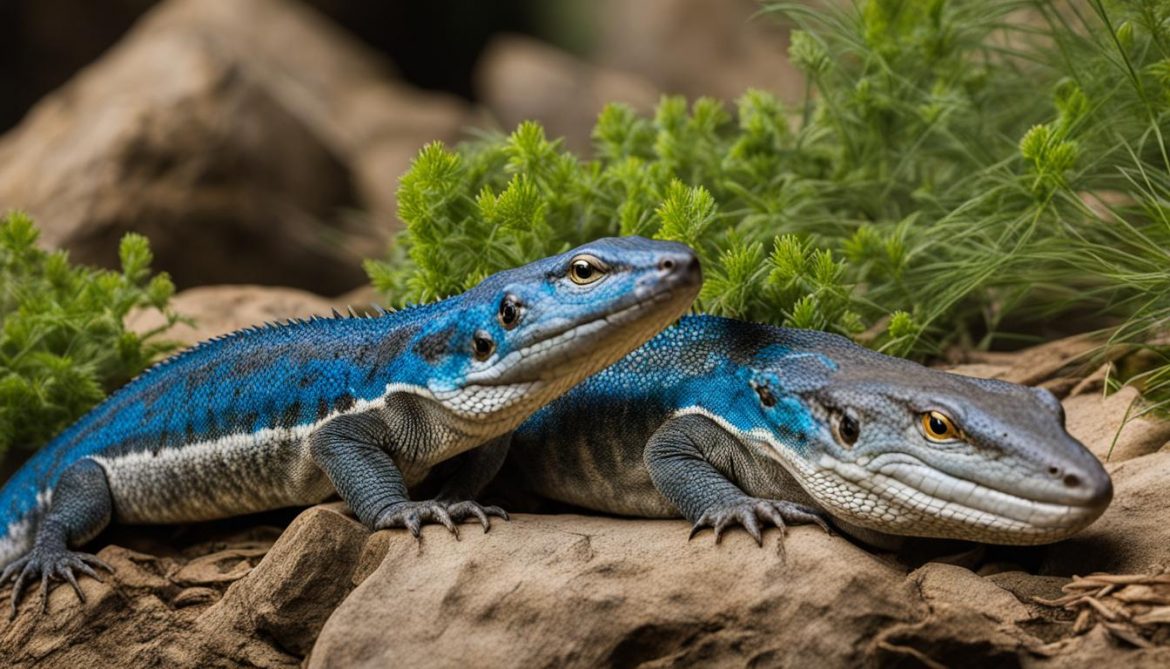 Les lézards à langue bleue