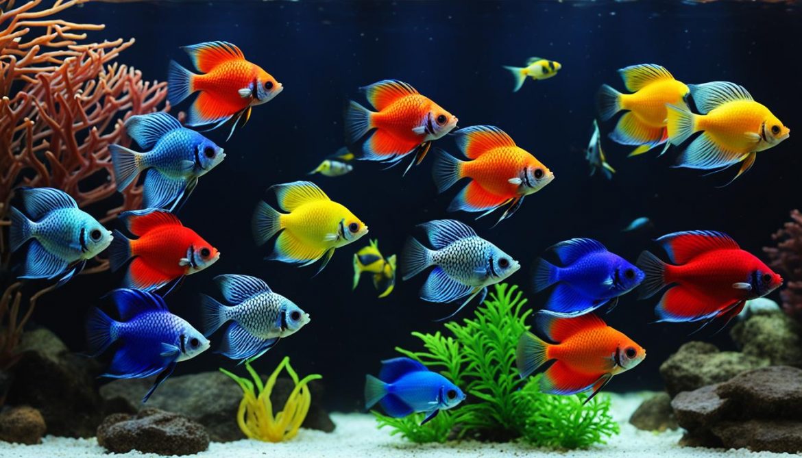 Les races de poissons d'aquarium les plus colorées